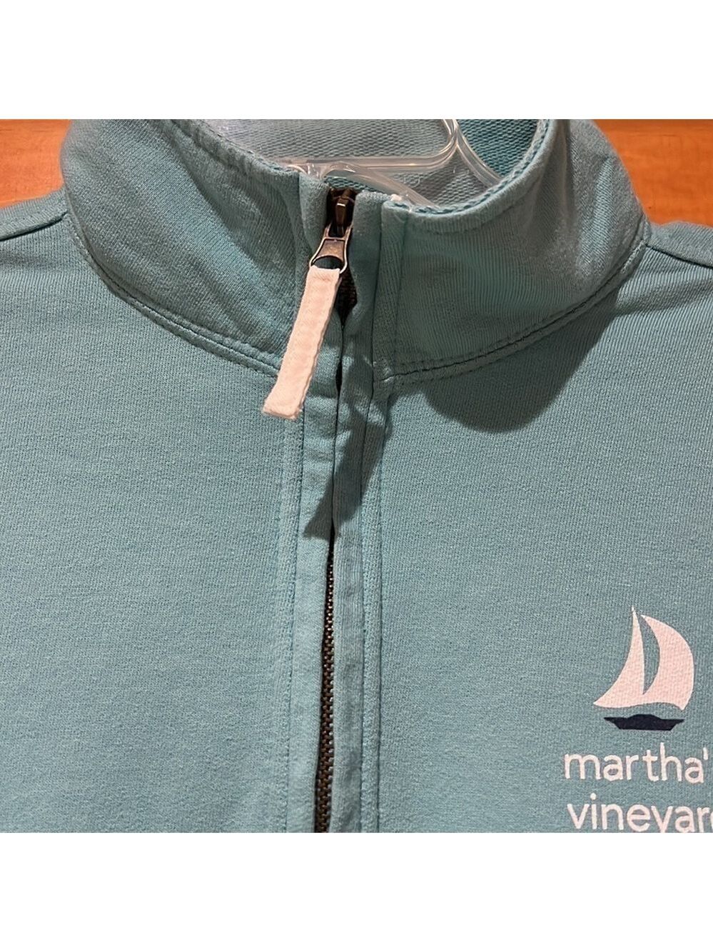 Martha’s Vineyard Three-Quarter Zip Pullover Sweatshirt - Picture 2 of 8